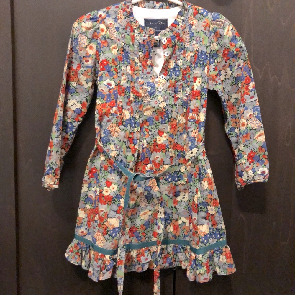 Oscar de la Renta floral dress 2T